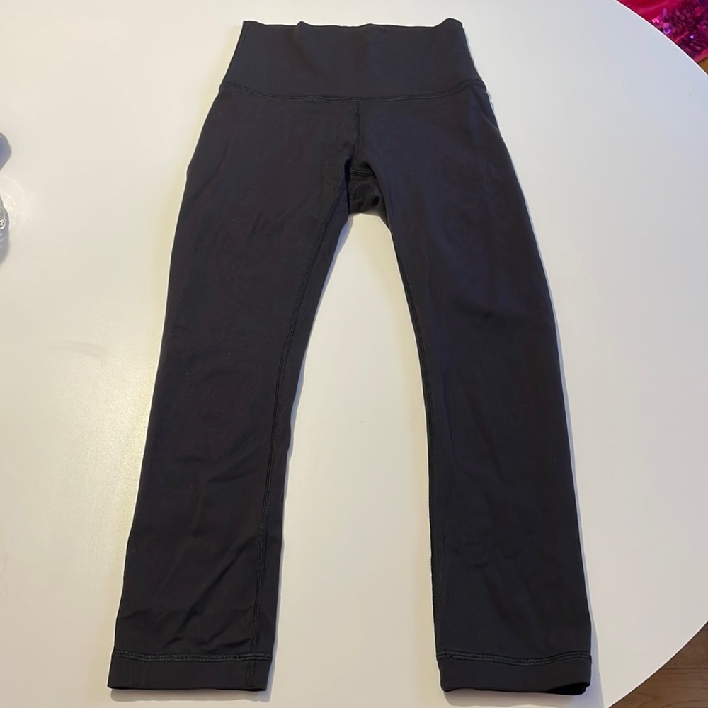 Lululemon wunder under high rise cropped leggings
